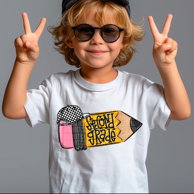 Second Grade Boy Pencil DTF Transfer (SDD)