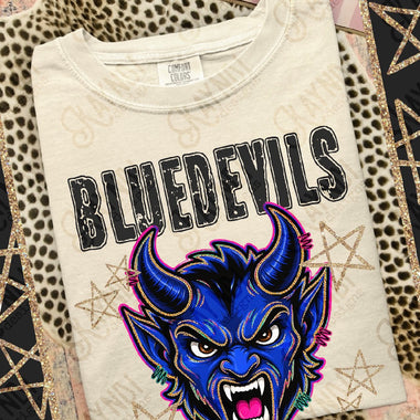 Blue Devils DTF Transfer (KD)