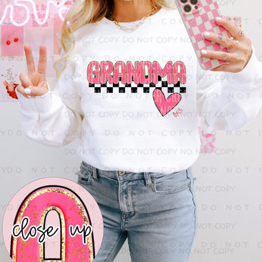 Grandma in Pink DTF Transfer