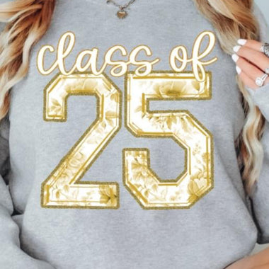 Class of ‘25 Gold DTF Transfer