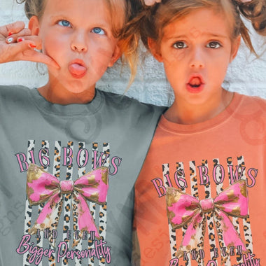 Big Bows and Even Bigger Personality DTF Transfers (KD)