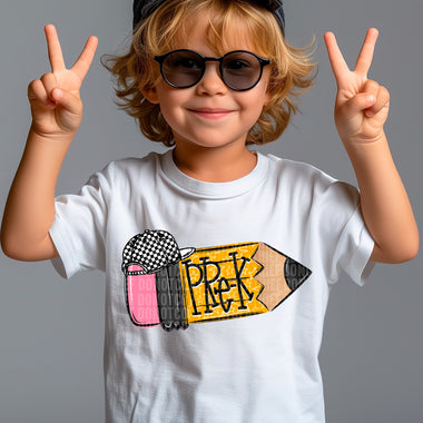 Pre K Pencil Boy DTF Transfer (SDD)