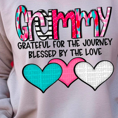 Grammy Blessed by the Love DTF Transfer