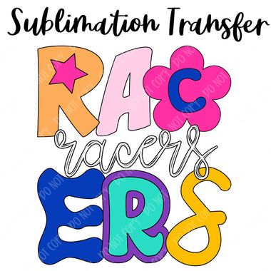 Racers Mascot Funky Sublimation Transfer