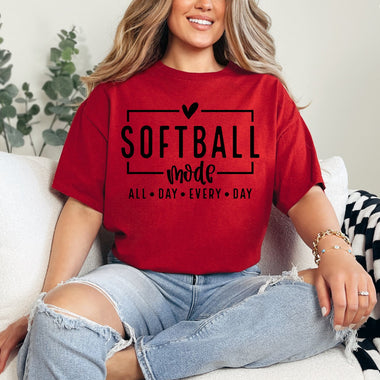Softball Mode Screen Print Transfer T29