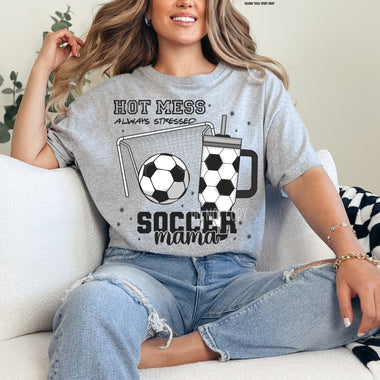 Stressed Soccer Mama Screen Print Transfer Q85
