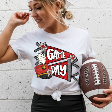 Game Day Band Red DTF Transfer (CS)