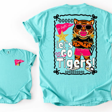 Glitzy Glam Mascot Wholesale Tee (DTF Printed) Front & Back (Youth Options)