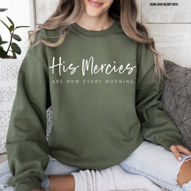 His Mercies are New Screen Print Transfer Q61