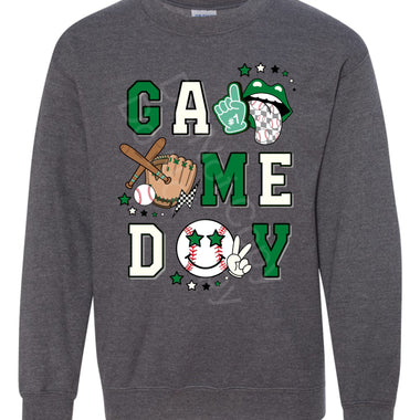 GameDay Green Baseball DTF Transfer