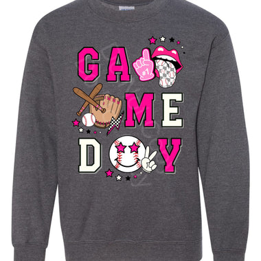 GameDay Pink Baseball DTF Transfer