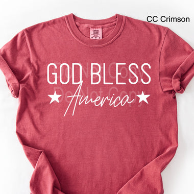 God Bless America Single Color Screen I29