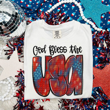 God Bless the USA DTF Transfer