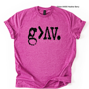 God Is Greater Than my Highs and Lows Typography Single Color Screen P80