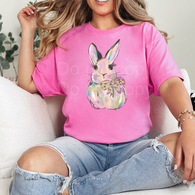 Hand Drawn Bunny DTF Transfer