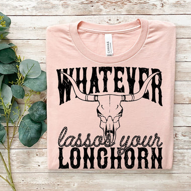 Lassos your Longhorn Screen Print Transfer W72