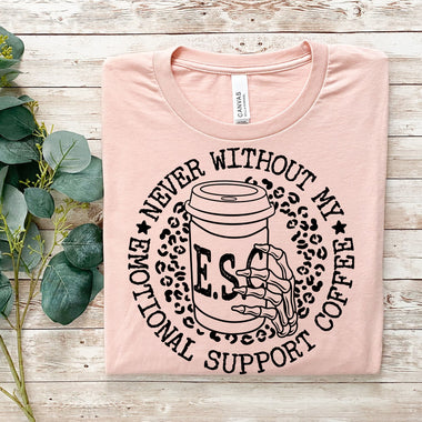 Emotional Support Coffee Screen Print Transfer #3