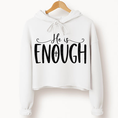 He Is Enough BLACK DTF Transfer (SDD)