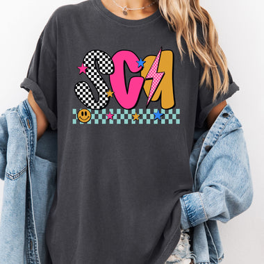 SCA Mix Print Preppy Mascot DTF Transfer