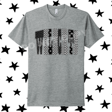 Wildcats with Leopard Check Stars DTF Transfer (E)