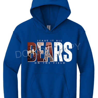 Bears Football WHITE Leave it all on the Field DTF Transfer (E)