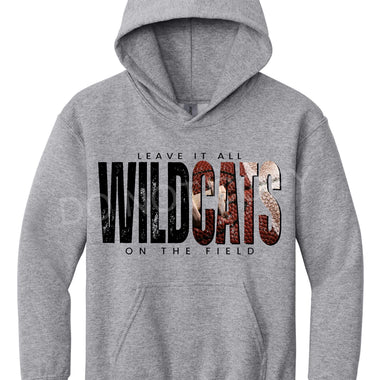 Wildcats Football BLACK Leave it all on the Field DTF Transfer (E)
