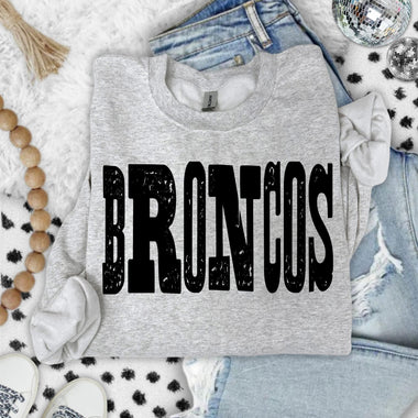 Broncos Mixed Up Font DTF Transfer (S&G)
