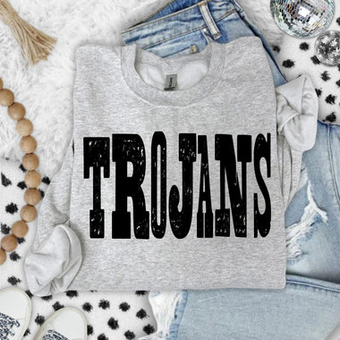 Trojans Mixed Up Font DTF Transfer (S&G)