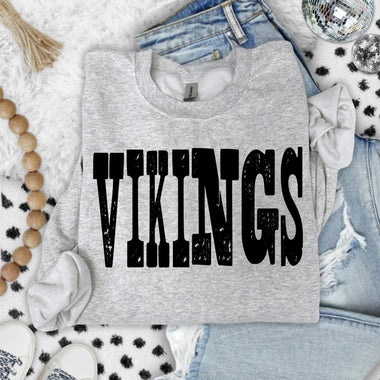 Vikings Mixed Up Font DTF Transfer (S&G)
