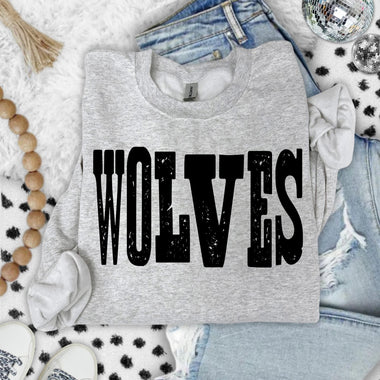 Wolves Mixed Up Font DTF Transfer (S&G)