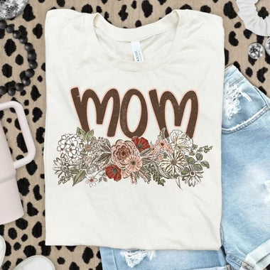 Vintage Floral Names Mom DTF Transfer (S&G)