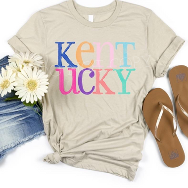 Watercolor States KENTUCKY DTF Transfer