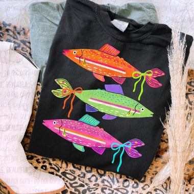 Triple Colorful Fish DTF Transfer (C&Co)