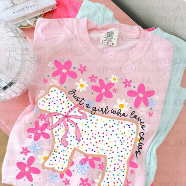 Just a Girl Who Loves Cows DTF Transfer (C&Co)