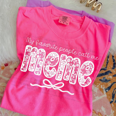 Lace Meme DTF Transfer (C&Co)