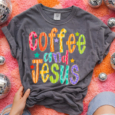 Coffee and Jesus DTF Transfer (SBB)