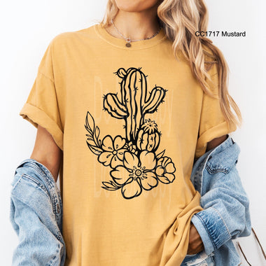 Cactus Flower DTF Transfer
