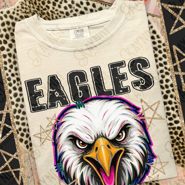 Grunge Varsity Eagles DTF Transfer (KD)