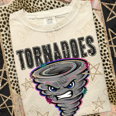 Grunge Varsity Tornadoes DTF Transfer (KD)
