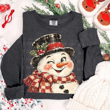 Vintage SnowmanDTF Transfer (SBB-OD)