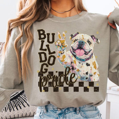 Bulldog Pride Grunge DTF Transfer
