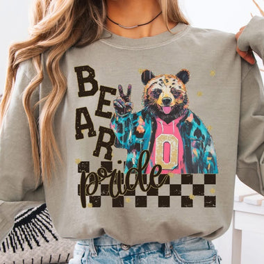 Bear Pride Grunge DTF Transfer
