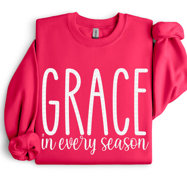 Grace in Every Season (White) DTF Transfer (SDD)