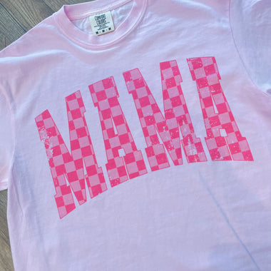 Mama Checkered Wholesale Tee