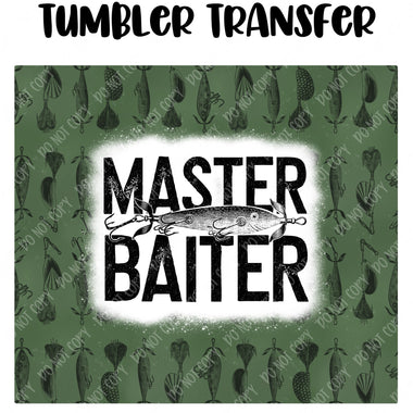 Master Baiter Tumbler Seamless Sublimation Transfer