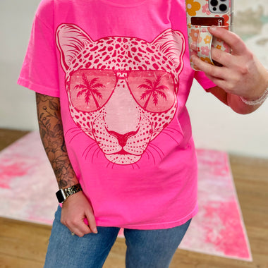 Sunglasses Leopard Wholesale Tee