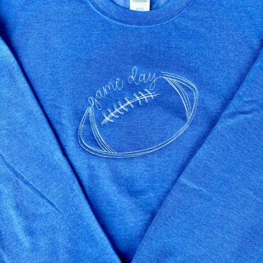 Game Day Football Wholesale Embroidered Sweatshirt