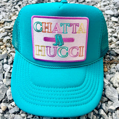Chatta Hucci Embroidered Patch Trucker Hat