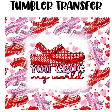 Rock my World Tumbler Seamless Sublimation Transfer