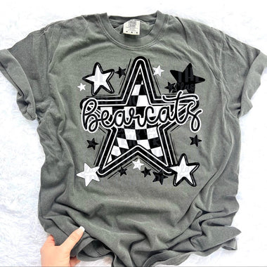 Bearcats Checkered Star Mascot DTF Transfer (CT)